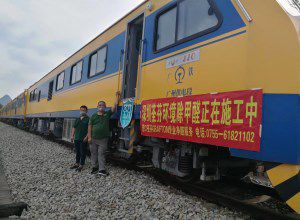 中國(guó)中車(chē)集團(tuán)JJC檢修列車(chē)-深圳站除甲醛施工案例